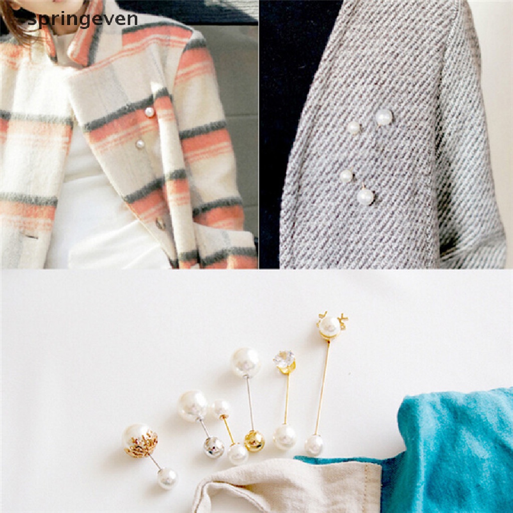 springeven Big Pearl Brooch Bouquet Pin Sweater Shawl Buckle Wedding Bridal Jewelry RFT