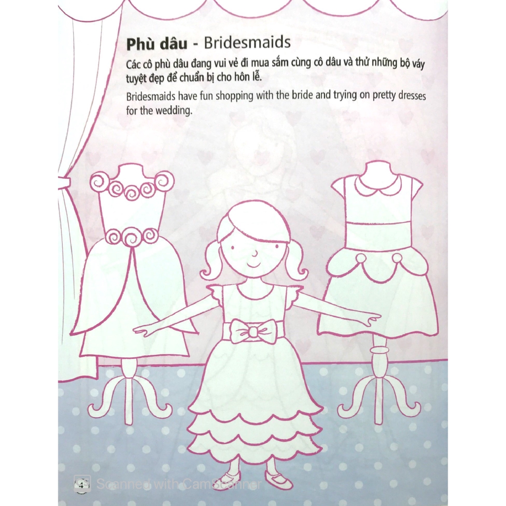 Sách - Tô Màu Bóc Dán - Hôn Lễ - Weddings