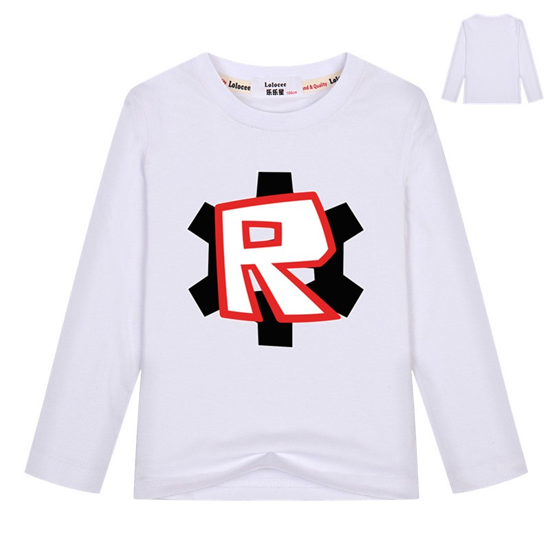 Áo thun dài tay Roblox cho trẻ em mùa xuân cơ bản