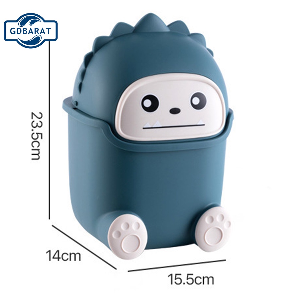 Thùng rác để bàn đa năng không mùi họa tiết mặt cười vui nhộn