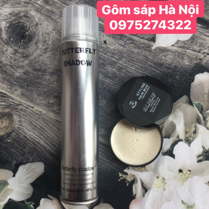 GÔM  XỊT TÓC  BUTTERFLY SHADOW 320 ml