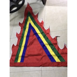 [FREESHIP] cờ thần chéo 1m. 1m2  vải phi dầy may chuẩn màu cờ thần, cờ thần chéo