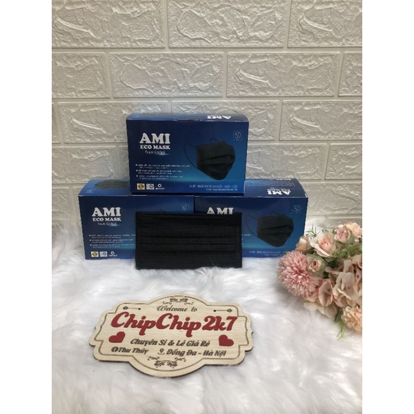 (Giá rẻ) Hộp Khẩu trang 4 lớp màu đen siêu hiếm hộp 50 cái | BigBuy360 - bigbuy360.vn