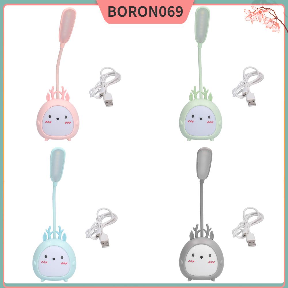 Boron069 Đèn bàn LED Hình động vật Sạc USB Bảo vệ mắt Ánh sáng máy tính để cho văn phòng ngủ