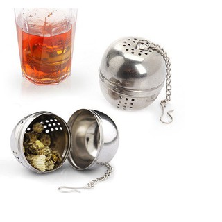 Dụng Cụ Lọc Pha Trà Hình Cầu Làm Bằng Inox Sáng Bóng