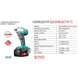 Máy siết bu lông dùng pin DCA ADPB18