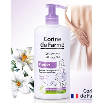 DUNG DỊCH VỆ SINH VÙNG KÍN CORINE DE FARME INTIMATE GEL 250ML CHÍNH HÃNG - 9956