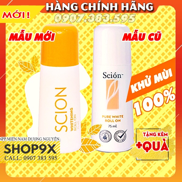 Lăn Nách Scion Chính Hãng Khử Mùi Dưới Cánh Tay Hiệu Quả Suốt 24h 75ml