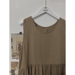 [XẢ LỖ] Đầm xoè tay cọc dáng dài basic