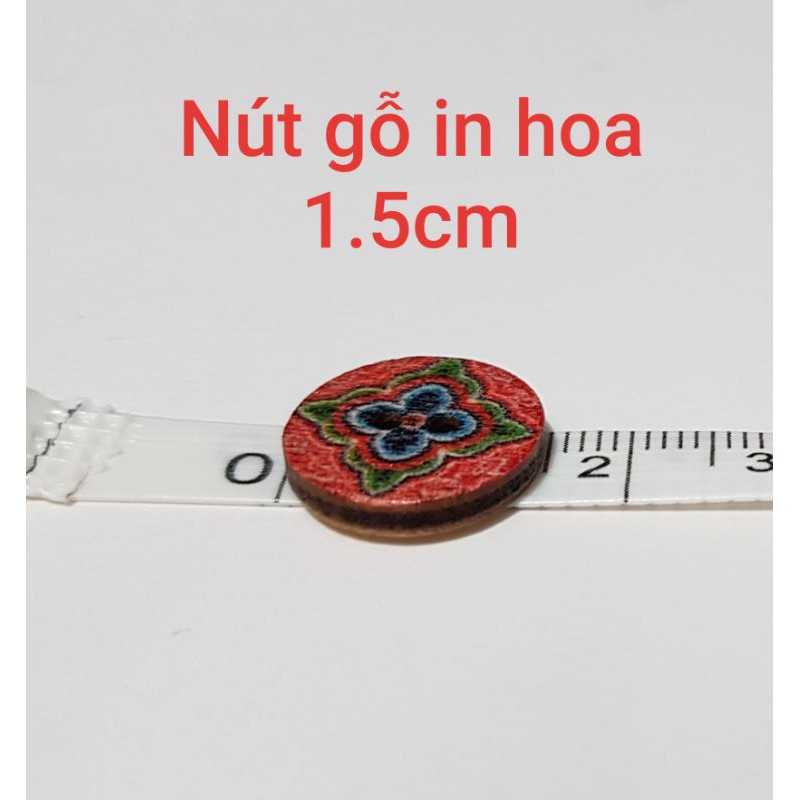 50 nút gỗ 1.5cm