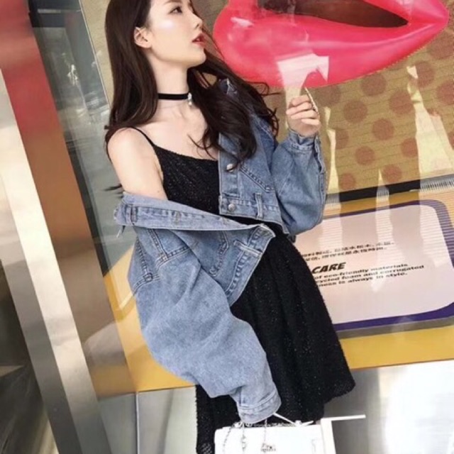 Denim jacket dáng croptop