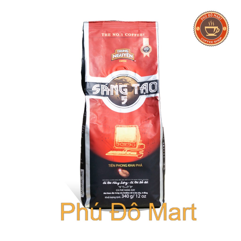 Cà Phê Pha Phin Sáng Tạo 5 Trung Nguyên - Gói 340g .,