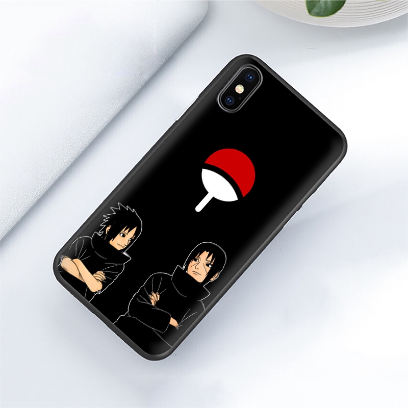 Ốp lưng mềm hình Naruto Uchiha cho iPhone 11 Pro XS Max XR X 8 7 6S 6 Plus 5S 5 SE 2020