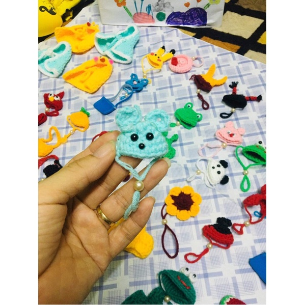 Mũ xinh cho hamter.sóc cảnh bằng len cotton