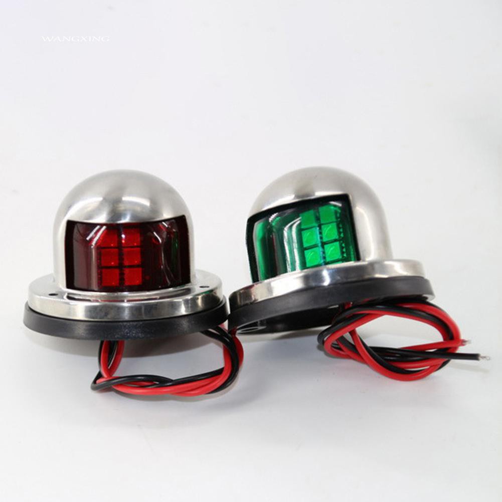Bộ 2 đèn LED hoa tiêu xanh và đỏ 12V cho tàu thuyền đi biển