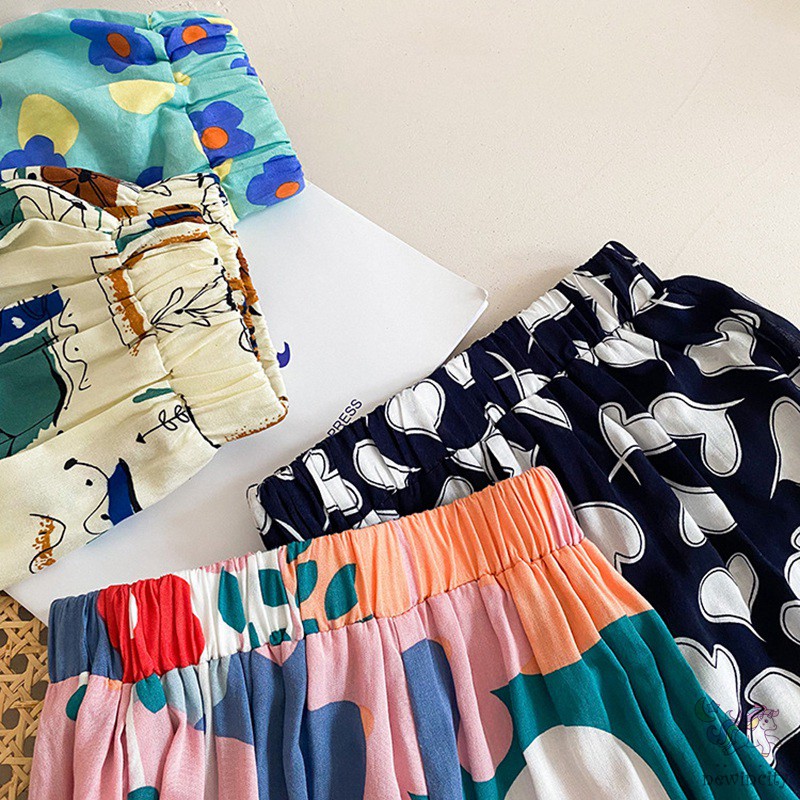 Quần Cotton Siêu Nhẹ Dáng Rộng Chống Muỗi Phong Cách Hàn Quốc Cho Bé Gái