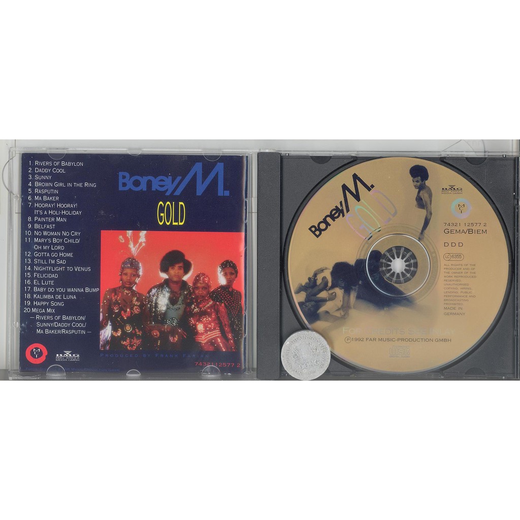 Stereomate - CD gốc: Boney M - Gold - 20 Super Hits