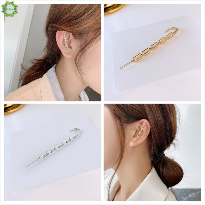 Khuyên tai hình ổ khóa đính đá thời trang cho các bạn nữ