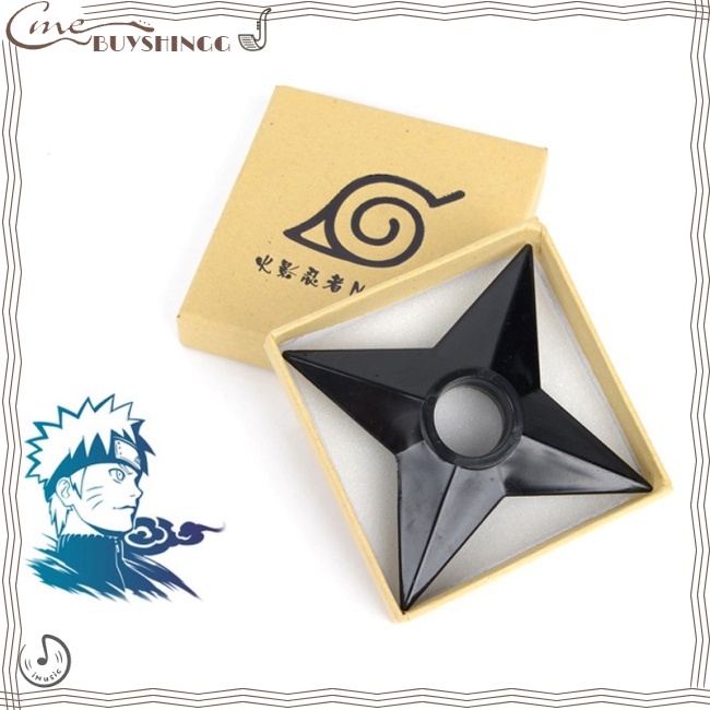 Naruto Anime Plastic Black Shuriken