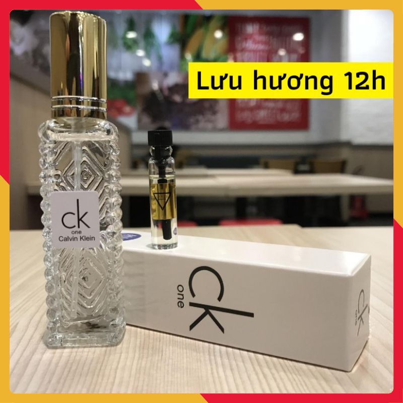 Nước Hoa Nam Nữ CK One 20ml Parfum Cực Thơm