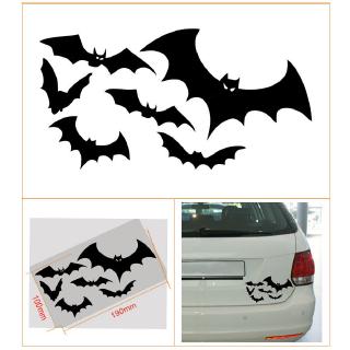 Hình dán decal phản quang hình con dơi độc đáo cho xe hơi B 's