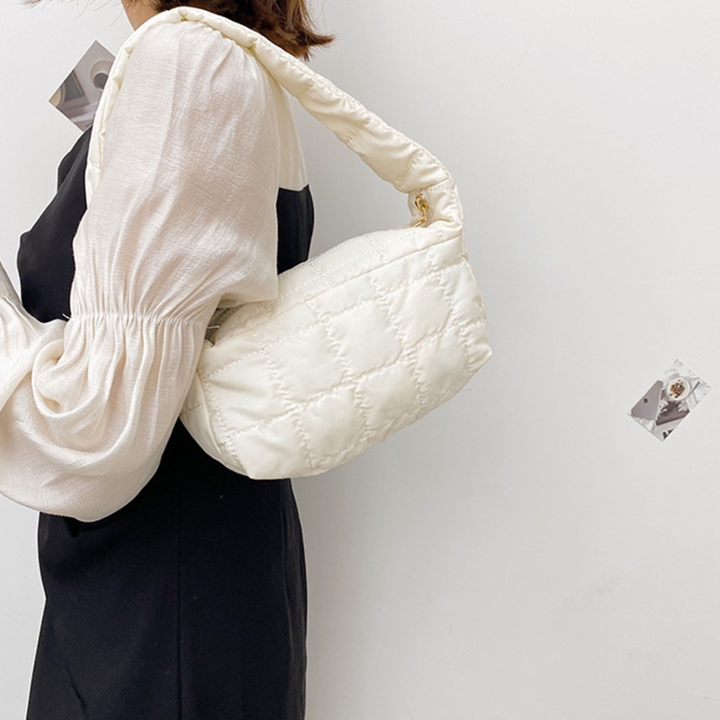 Túi Xách Mua Sắm Có Đệm Cotton Mềm Mại Họa Tiết Kẻ Sọc Cho Nữ