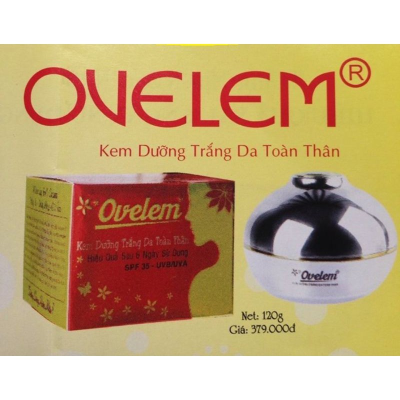 Kem dưỡng trắng d toàn thân ovelem