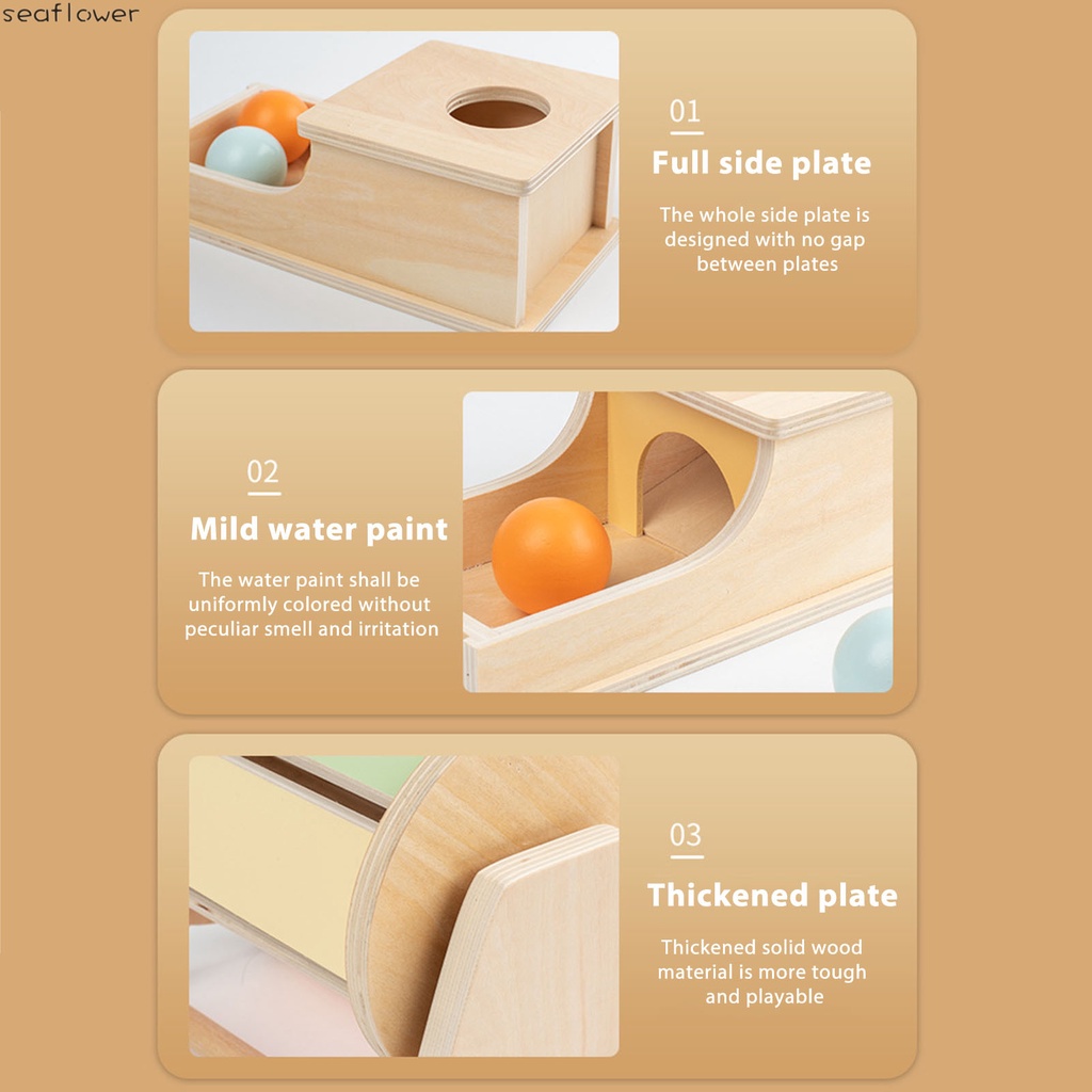 Đồ Chơi Hộp Gỗ Đựng Tiền Xu Giáo Dục Nhận Thức Cho Trẻ Em