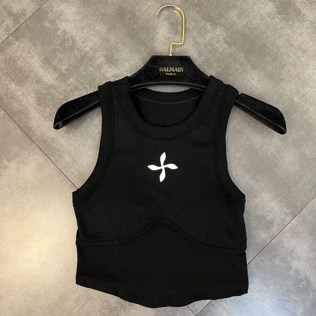 Bán Chạy!Áo Hai Dây Cổ Tròn Không Tay Có Đệm Ngực 22 Tuổi Phong Cách Âu Mỹ Quyến Rũ Cho Nữ