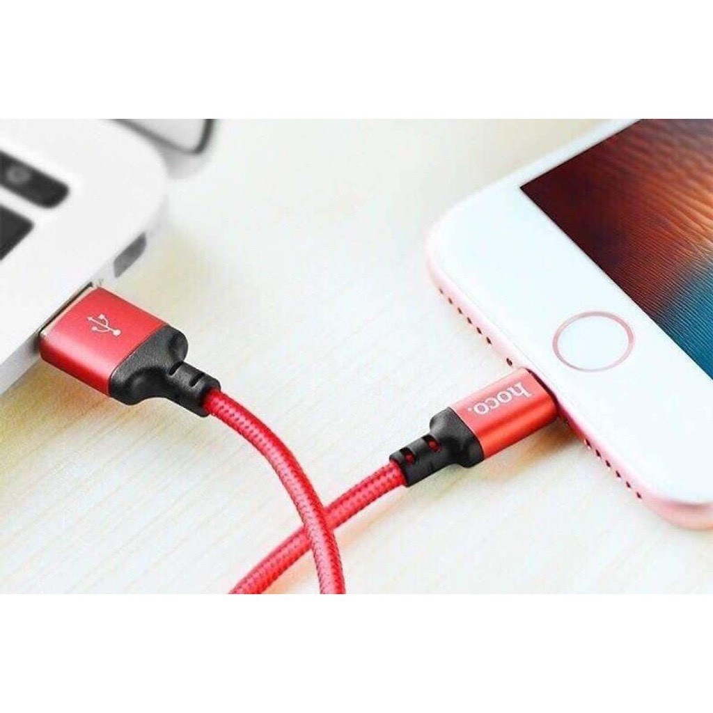 Dây Sạc Lightning Dây Dù Hoco 1m Cho iPhone Siêu Bền