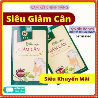 Giảm cân Hera Plus Trà giảm cân nhanh cấp tốc an toàn thảo mộc không phải thuốc giảm cân