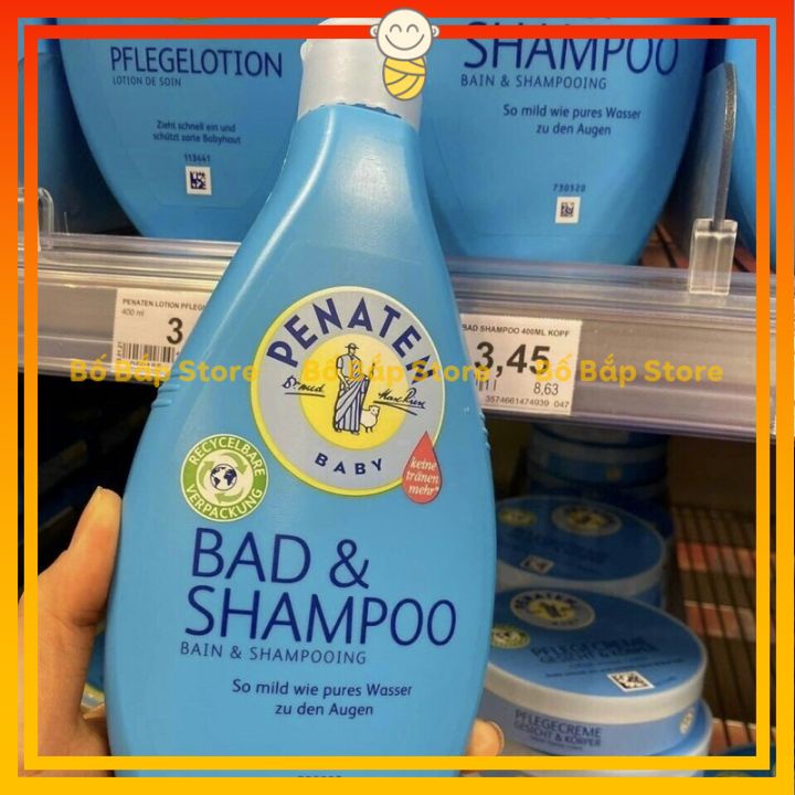 Sữa Tắm Gội Penaten 2in1 ⚡𝟭𝟬𝟬% CHÍNH HÃNG⚡ Chống Cảm Cúm Cho Bé 400ml (Đức) - Dịu Nhẹ Với Làn Da Của Bé