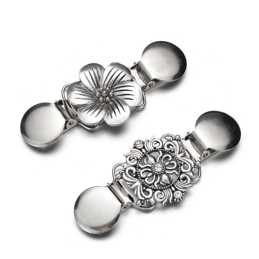 SUMU Kẹp Cài Áo Cardigan Hình Hoa Đính Đá Thời Trang Mùa Đông Mới