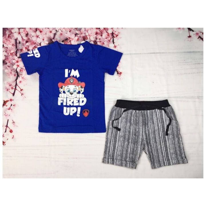 Đồ bộ yoyo bé trai hình Siêu nhân - Chó cứu hộ - Bộ yoyo bé trai  từ 9-18kg - Thun cotton - Tomchuakids