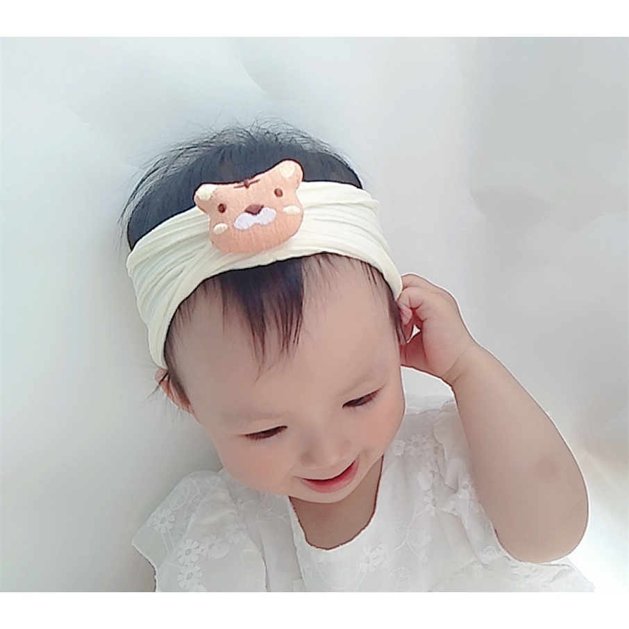 Băng Đô Tai Thỏ / Hổ Bằng Vải Cotton Dễ Thương Dành Cho Em Bé Sơ Sinh