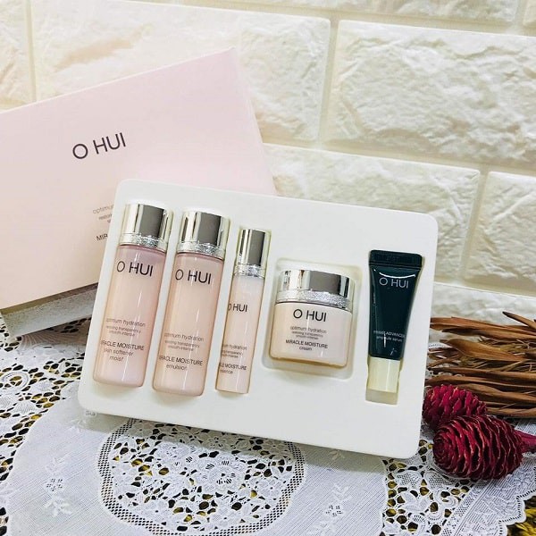 [AUTH 1000%] Set Dưỡng Ẩm Ohui Miracle Mini Giúp Da Trắng Hồng