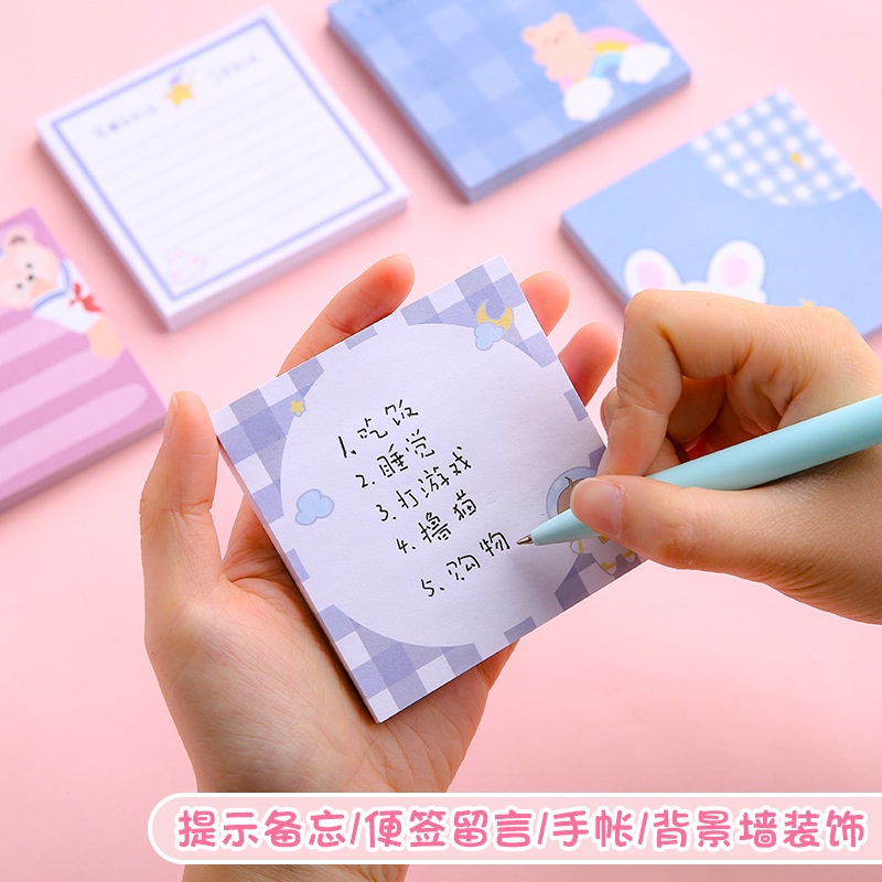 [Bán Sỉ] Giấy Dán Ghi Chú Họa Tiết Hổ Hoạt Hình Sáng Tạo Dễ Thương Cho Học Sinh / Văn Phòng Bán Sỉ