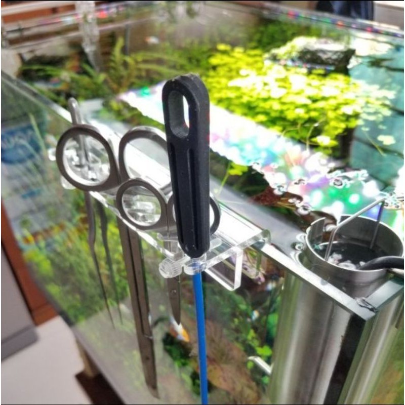 Giá treo dụng cụ thủy sinh Mufan giá đỡ nhíp kéo thủy sinh mica acrylic kẹp dụng cụ