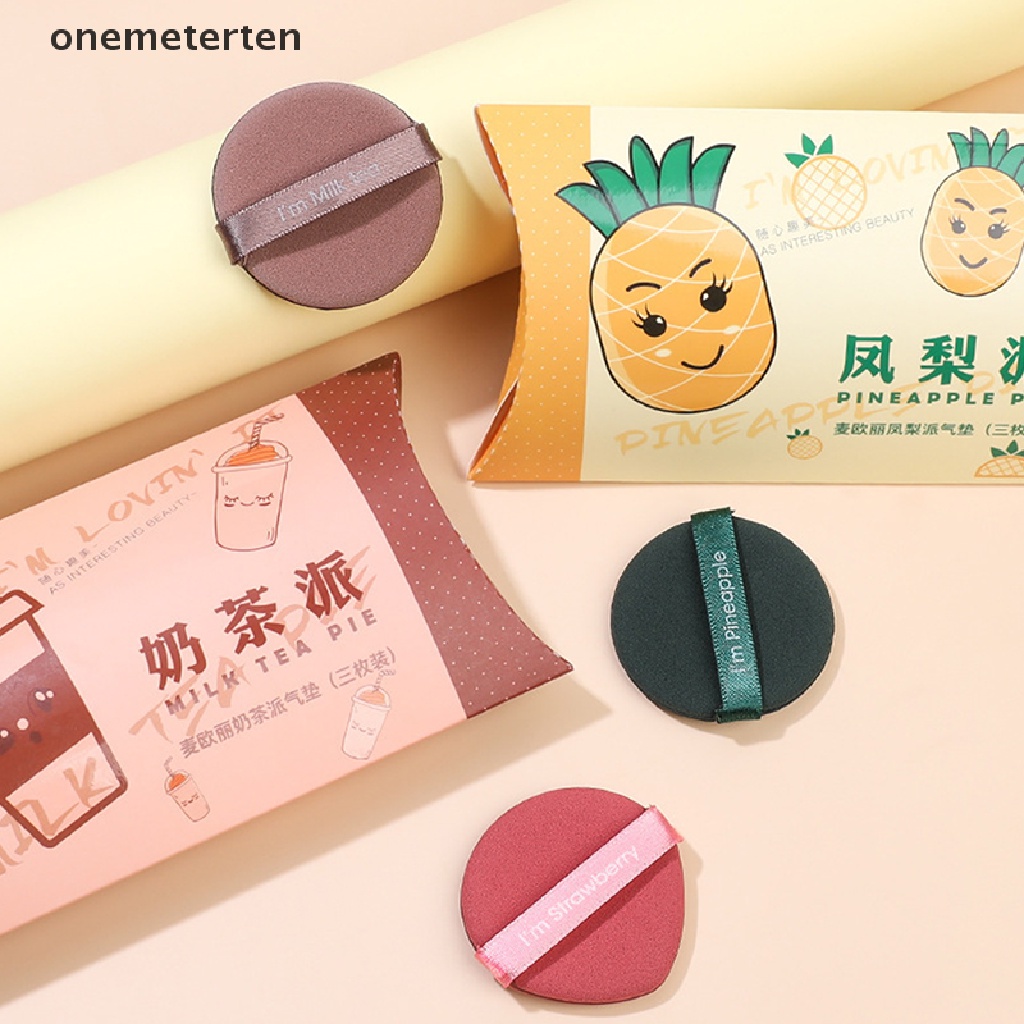 Set Mút Trang Điểm Hai Mặt Mềm Mại Hình Quả Dâu Tây