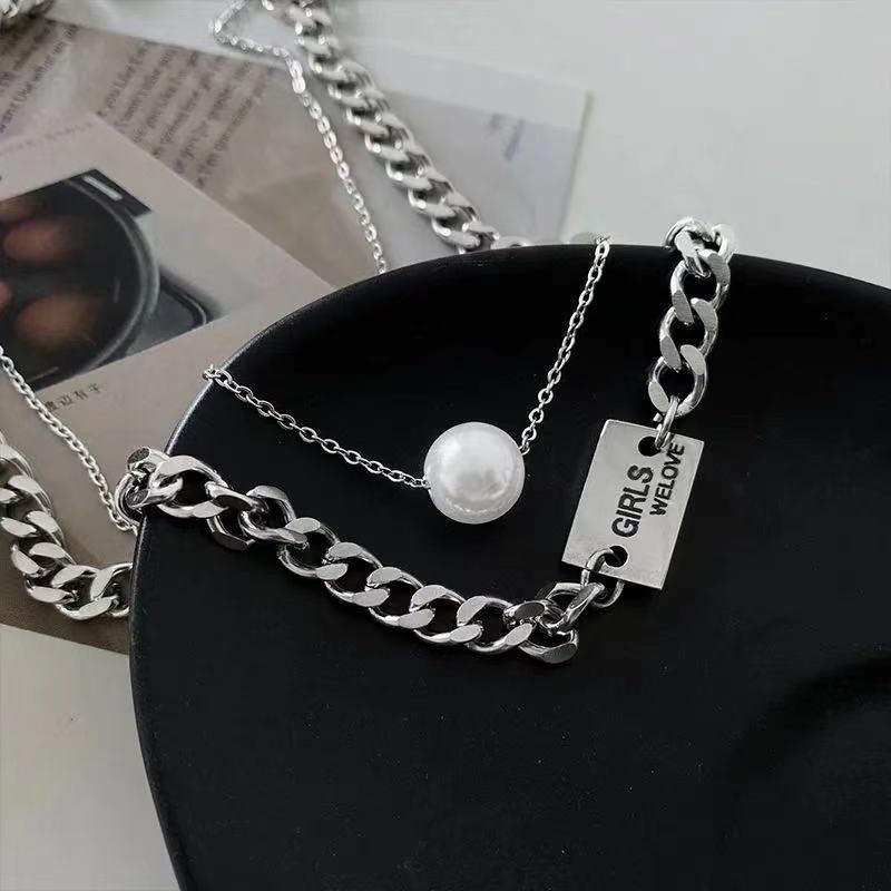 Dây chuyền ngọc trai nhân tạo nữ phong cách Hàn Quốc (VC31).