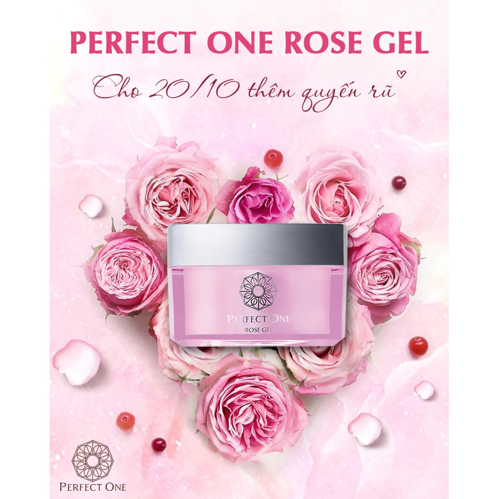 Tinh Chất Dưỡng Da Chống Lão Hóa Chuyên Sâu PERFECT ONE Rose Gel 50G