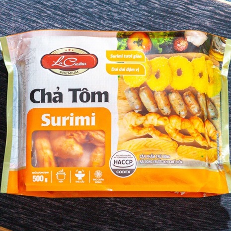 500g Chả Tôm surimi định hình Lacusia/100g
