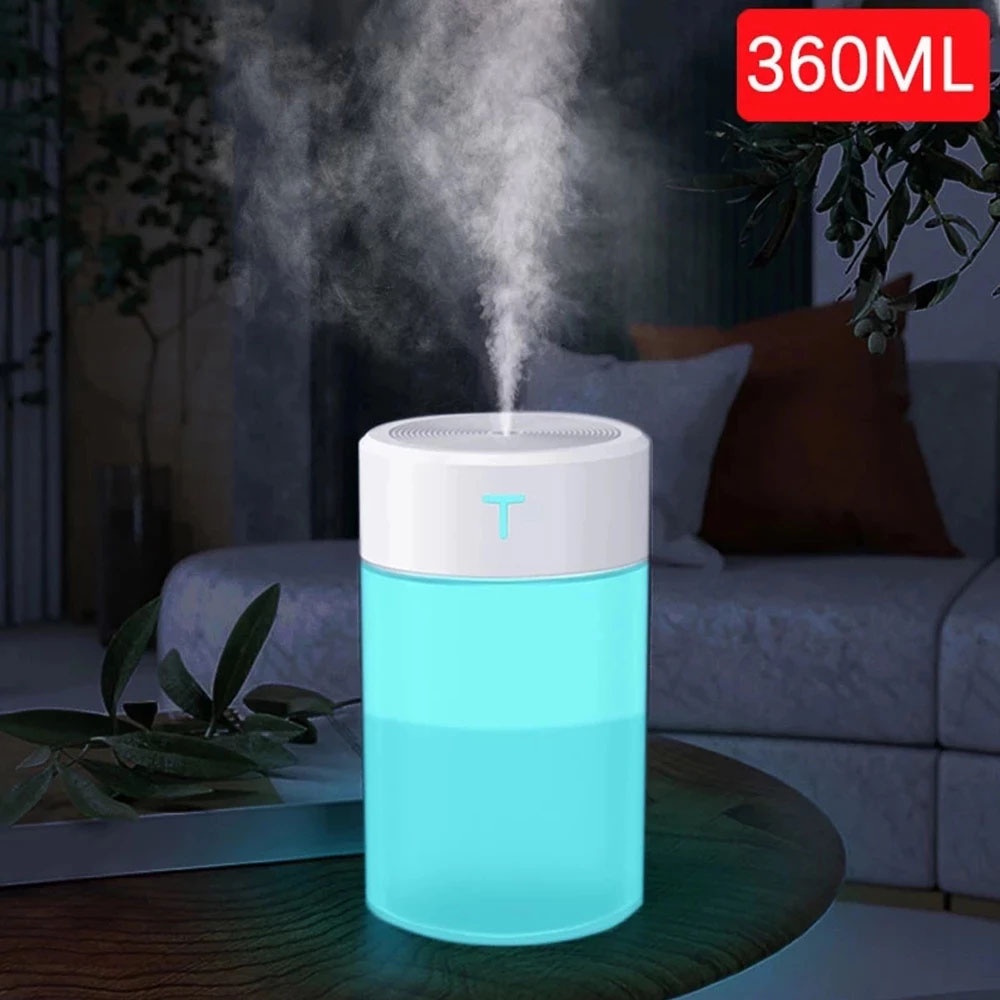 Máy khuếch tán tinh dầu Tạo Độ Ẩm Không Khí 260/360ML Tích Hợp Đèn LED