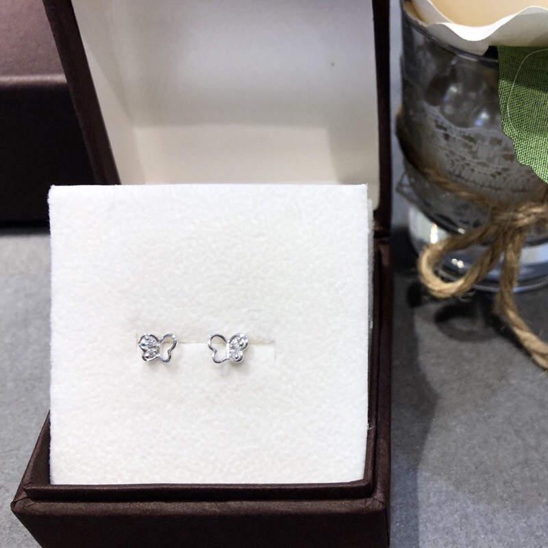 Hoa tai bạc hình cánh bướm ESTELLE