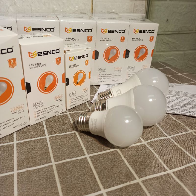Bóng đèn tròn đui E27 5W,9W,12W ánh sáng trắng, vàng