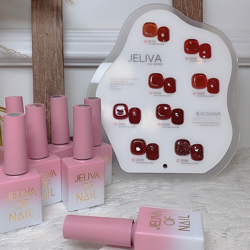 Set Sơn đỏ Jeliva LADURA 8 màu