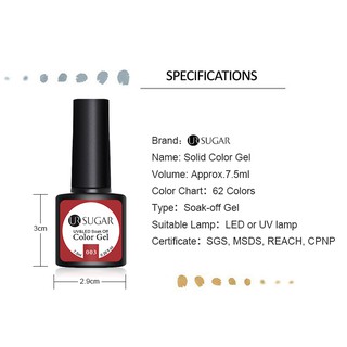UR SUGAR cao cấp 7.5ml Gel sơn móng tay 