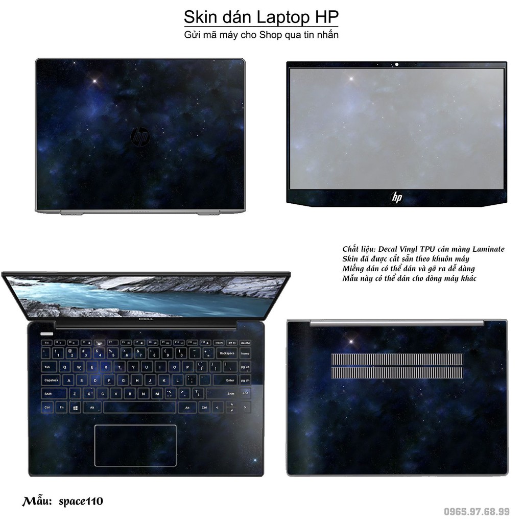 Skin dán Laptop HP in hình không gian _nhiều mẫu 19 (inbox mã máy cho Shop)