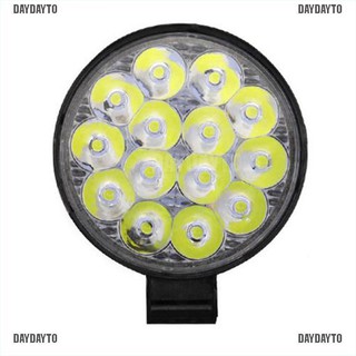 Đèn led tròn 14 bóng công suất 42W cho xe tải/xe SUV/ATV