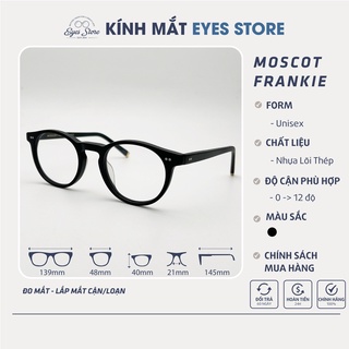 Gọng Kính Cận Nam Nữ Moscot Frankie - Nhựa Lõi Thép